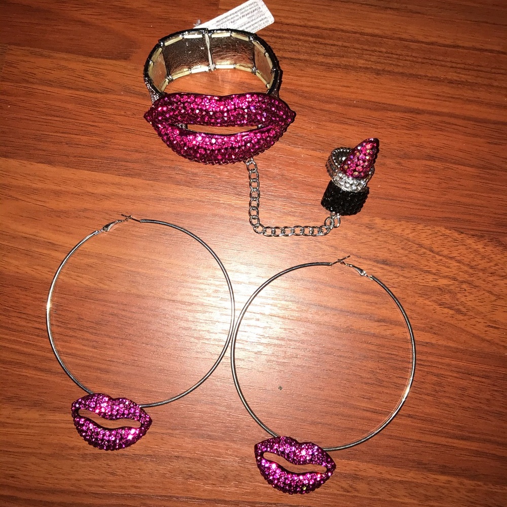 Lips Jewelry Set